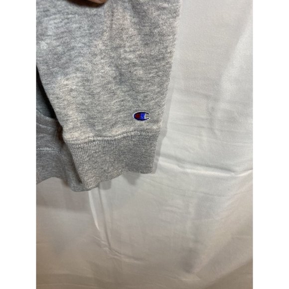 Champion Sweater Boys Large Gray Pullover Logo Hooded Sweatshirt Kids Youth - Picture 3 of 8